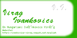 virag ivankovics business card